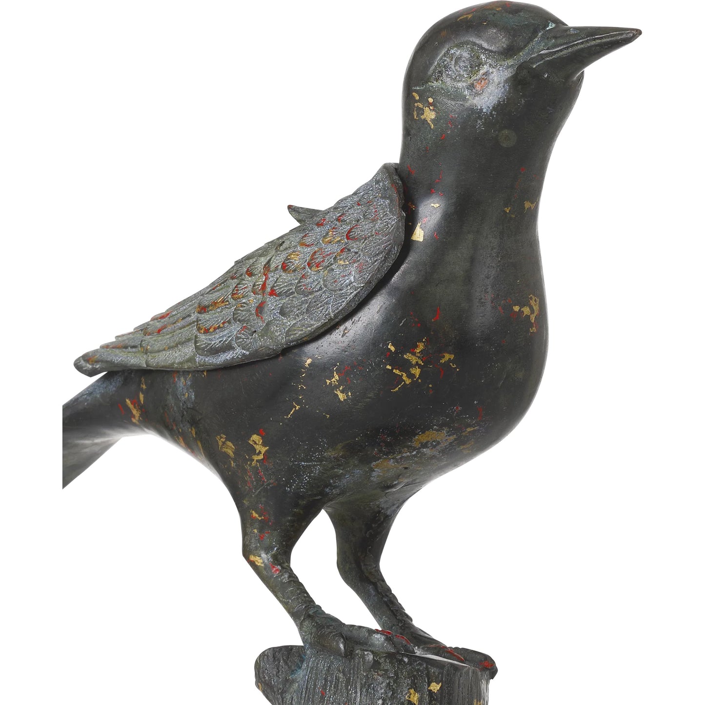 002 SI-2387048 | Additional Silo | Han Dynasty Bird by Currey and Company in dark bronze. Made from bronze in a unique style.