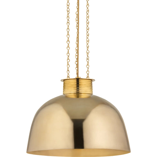 Perseus Pendant by Corbett in vintage brass. Made from brass in a modern style.