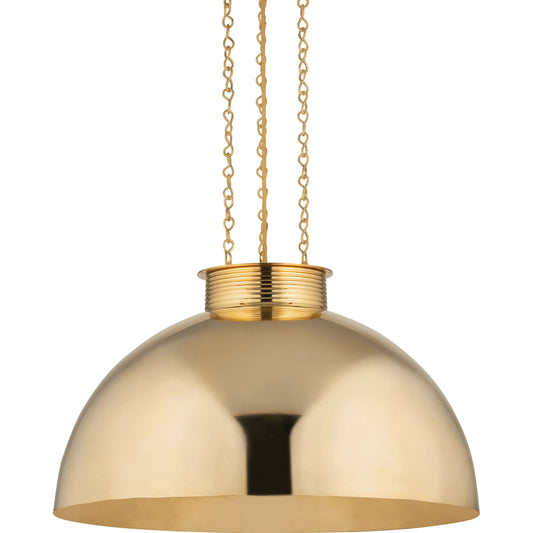 Perseus Pendant by Corbett in vintage brass. Made from brass in a modern style.