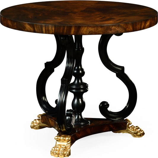 001 SR-847018 | Primary Silo | Knightsbridge Mahogany Centre Table by Jonathan Charles in antique mahogany brown - high lustre. Made from acacia in a traditional style.