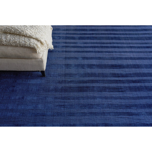 The Blues 4978 Rug by Exquisite Rugs in navy. Made from bamboo silk in a unique style.