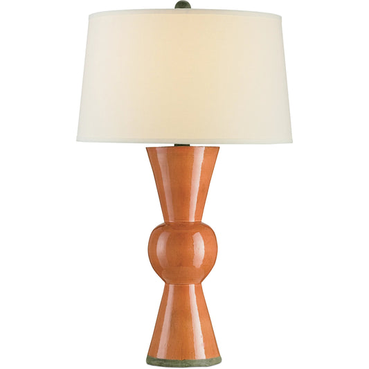 Upbeat Table Lamp by Currey and Company. Made from terracotta, wrought iron in a modern style.