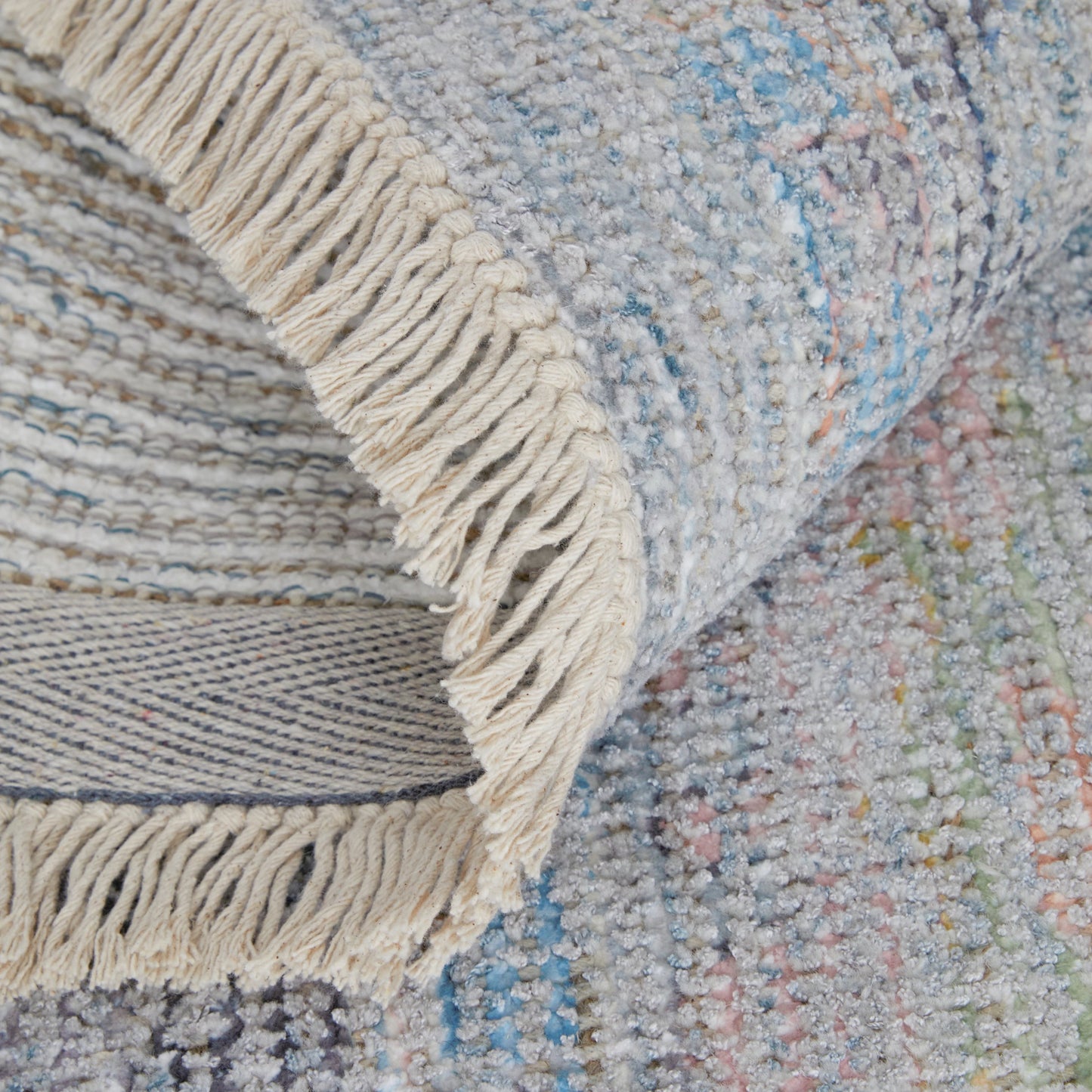 006 SI-2158717,SI-2158718,SI-2158719,SI-2158720,SI-2158721,SI-2158722 | Closeup | Caldwell Rug - 8798979F by Feizy in blue, yellow, orange. Made from wool, viscose in a unique style.