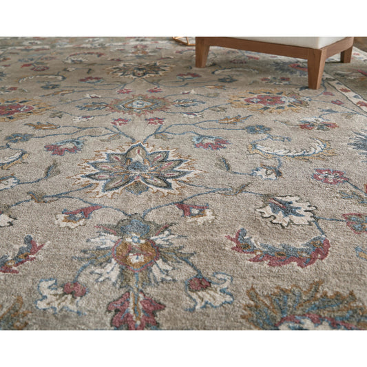 Rylan Transitional Oriental Rug - 8642F by Feizy in ivory, taupe, blue. Made from wool in a unique style.