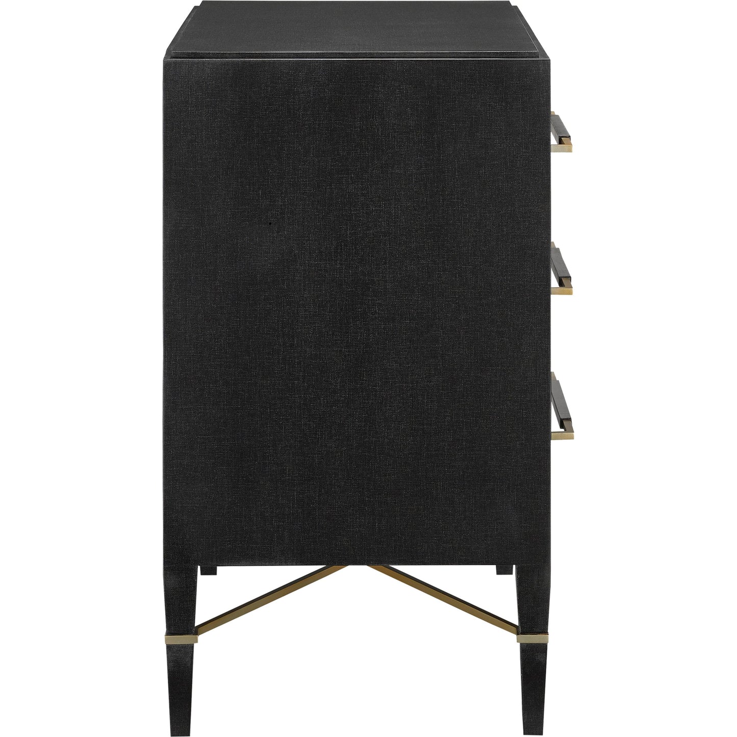 009 S-258263 | Additional Silo | Verona Chest by Currey and Company in black, champagne. Made from solid wood, engineered hardwood in a modern style.