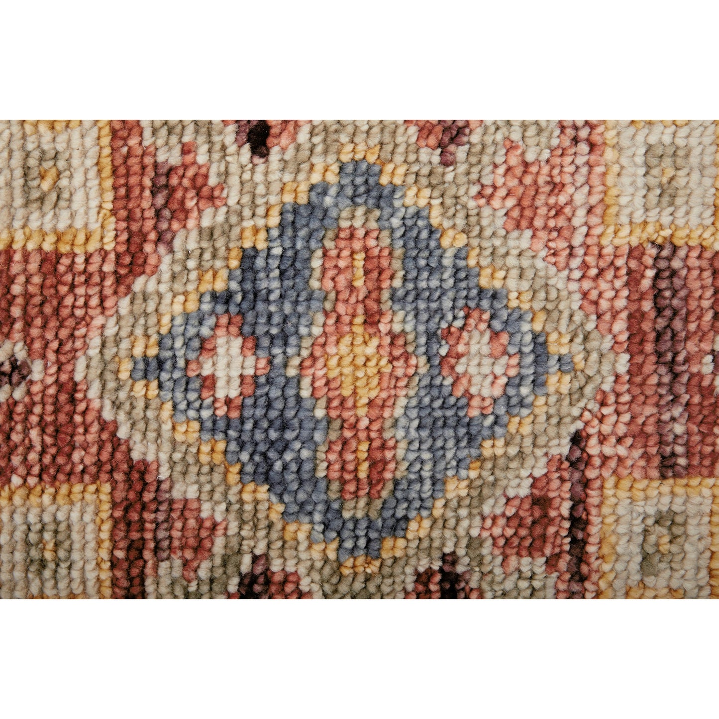004 SI-2158849 | Closeup | Fillmore Transitional Rug - FIL69CKF by Feizy in red, ivory, gold. Made from wool in a unique style.