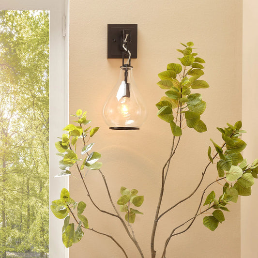 Tear Drop Wall Sconce by Jamie Young in oil rubbed bronze. Made from metal in a modern style.
