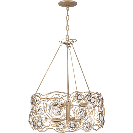Ethereal Rose Chandelier by Varaluz in havana gold ombre. Made from unique in a modern style.
