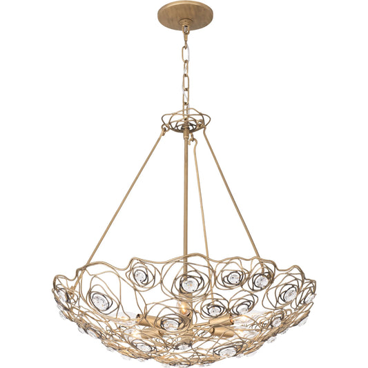 Ethereal Rose Inverted Pendant by Varaluz in havana gold ombre. Made from unique in a modern style.