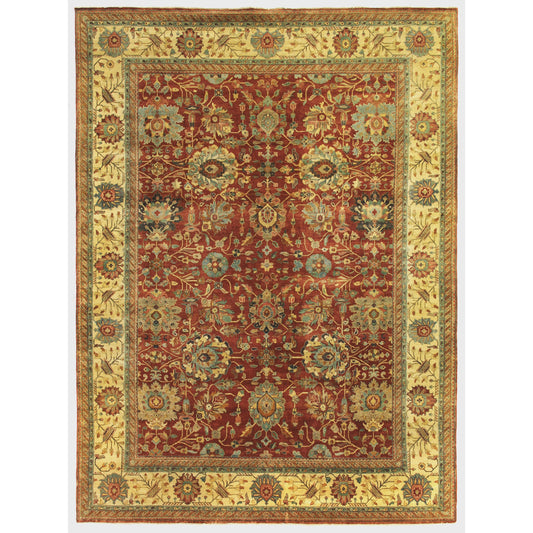Fine Serapi Rug - Rust, Light Gold by Exquisite Rugs in rust, light gold. Made from new zealand wool in a unique style.