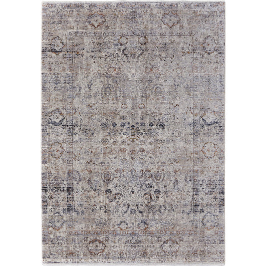 Caprio Transitional Rug - 3958F by Feizy in taupe, ivory, gray. Made from polyester, viscose in a unique style.