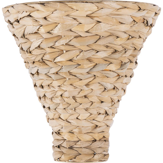 001 SI-2332109 | Primary Silo | Hilton Head Sconce by Varaluz in french gold, natural seagrass. Made from unique in a rustic style.