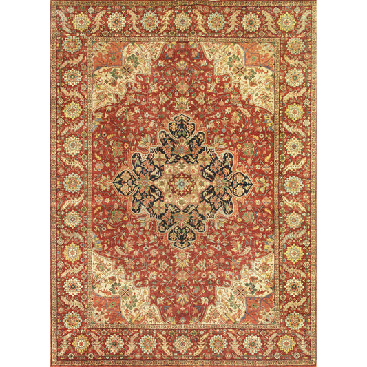Fine Serapi 5056 Rug by Exquisite Rugs in rust, ivory. Made from new zealand wool in a unique style.