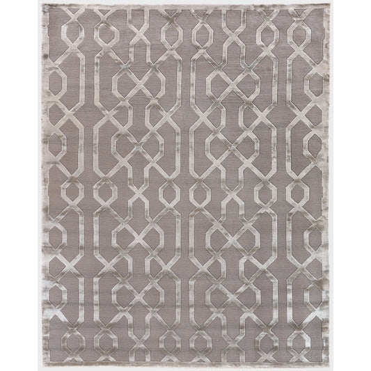 Metro Velvet 5057 Rug by Exquisite Rugs in taupe. Made from wool, viscose in a unique style.