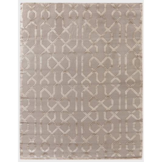 Metro Velvet 5058 Rug by Exquisite Rugs in light beige. Made from wool, viscose in a unique style.