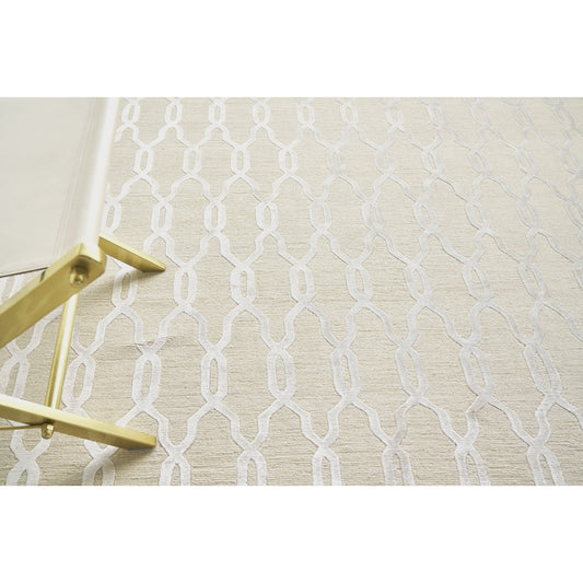 Harmony Tibetan 5060 Rug by Exquisite Rugs in light beige, ivory. Made from wool, bamboo silk in a unique style.