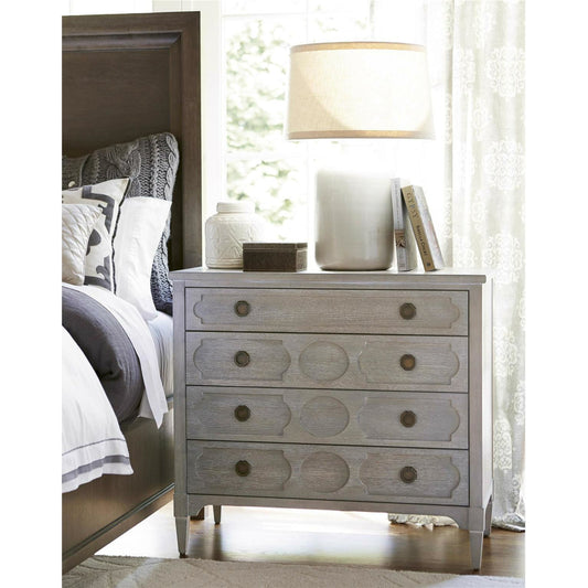 Playlist Chest by Universal Furniture in antique brass and smoke on the water. Made from unique in a transitional style.