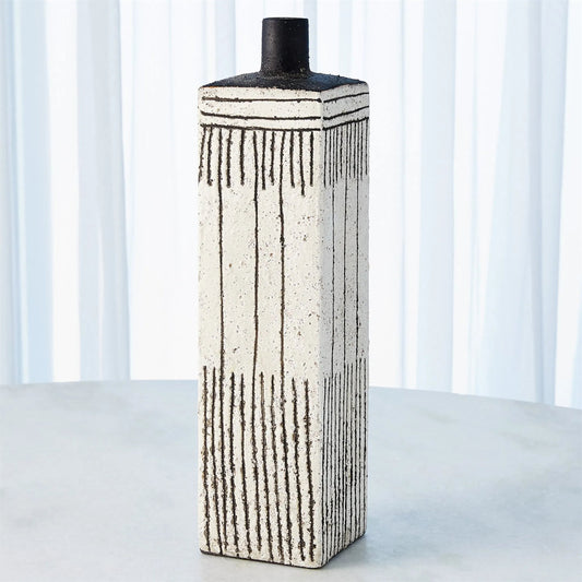 Graffiti Square Vase by Global Views. Made from earthenware in a eclectic & global style.
