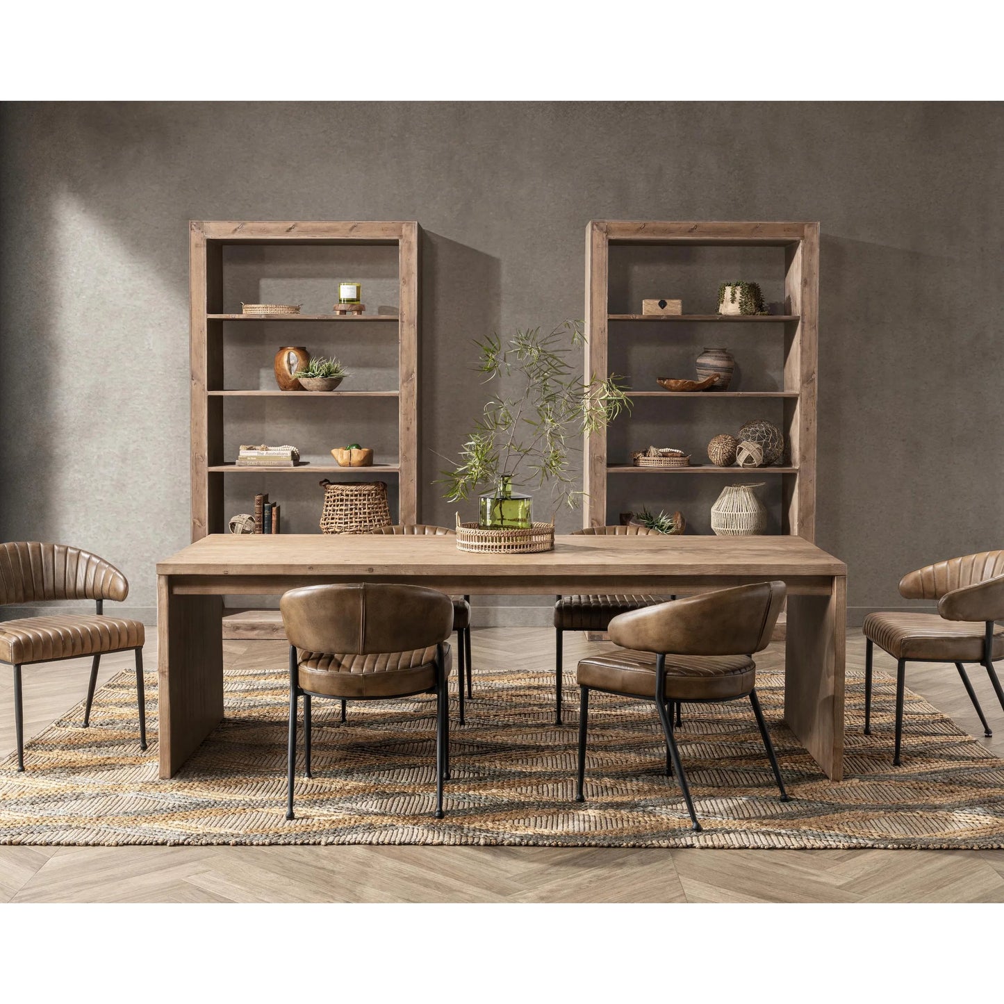 010 SI-2303281 | Lifestyle | Nalani Reclaimed Pine Dining Table by Classic Home. Made from reclaimed pine in a transitional style.