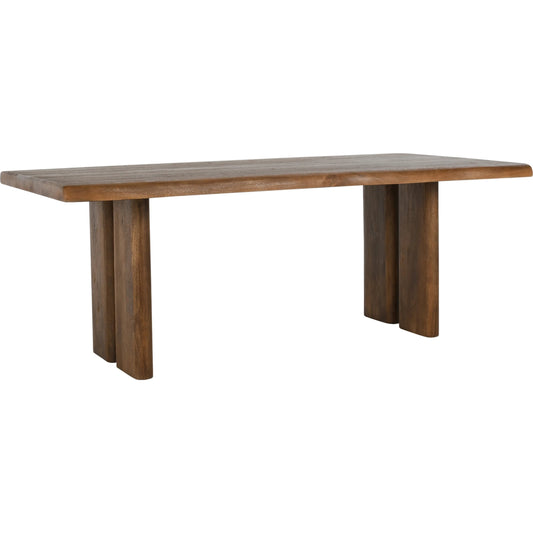 Holmes Mango Wood Dining Table by Classic Home in brown. Made from mango wood in a modern style.