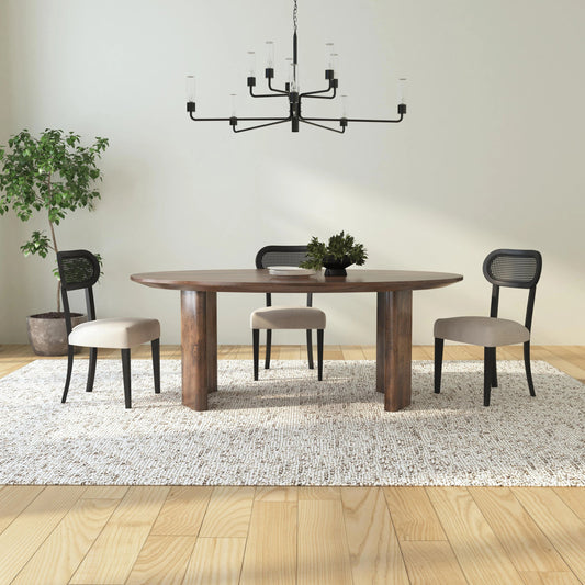 Norwood Mango Wood Dining Table by Classic Home in brown. Made from mango wood in a modern style.