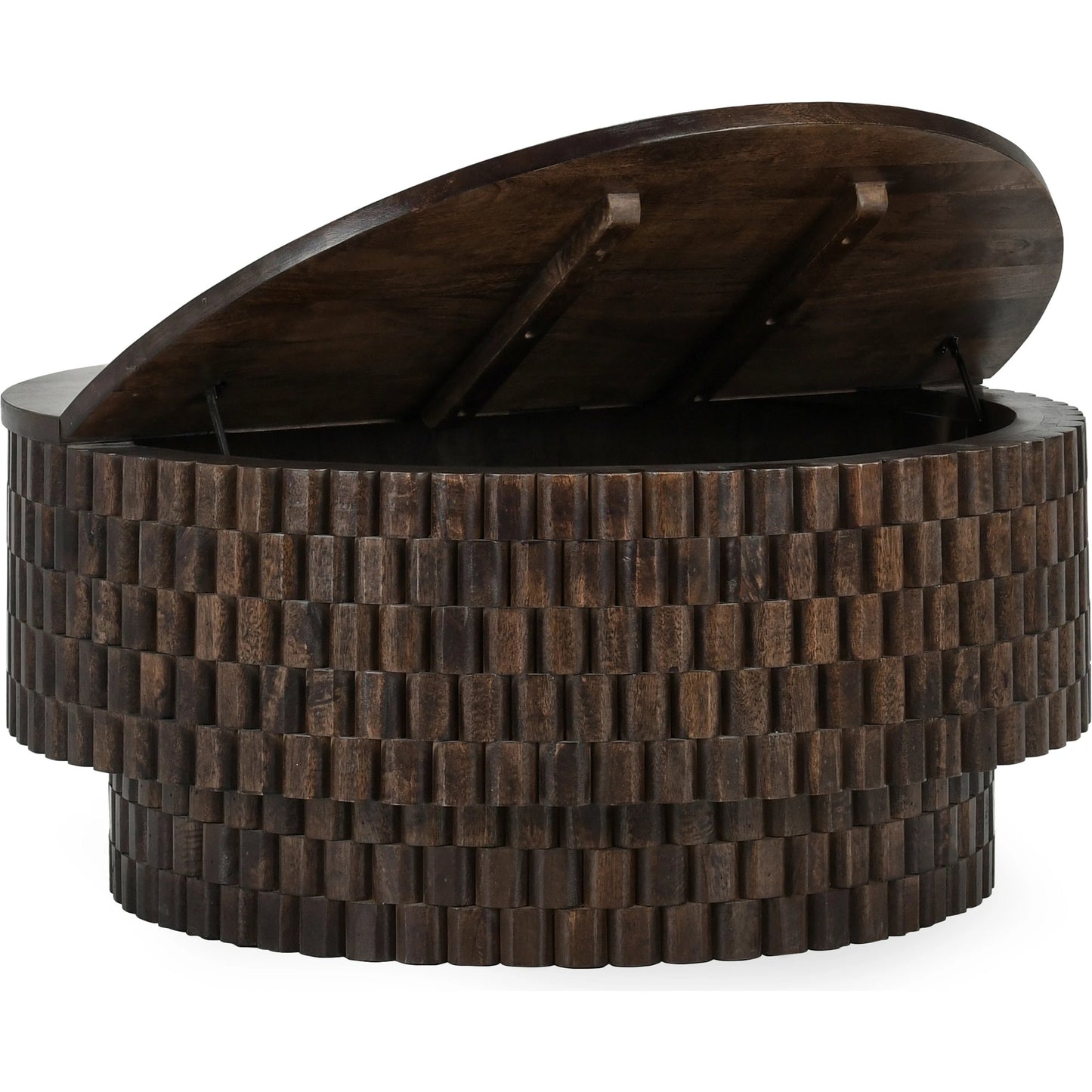 004 SI-2160256 | Additional Silo | Norwood Round Coffee Table by Classic Home. Made from mango wood in a modern style.
