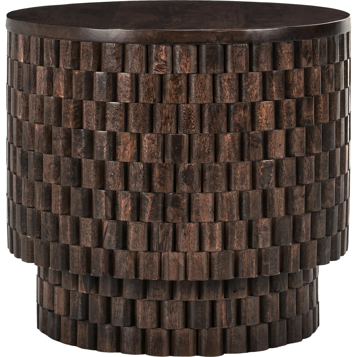001 SI-2160257 | Primary Silo | Norwood Round End Table by Classic Home. Made from mango wood in a modern style.