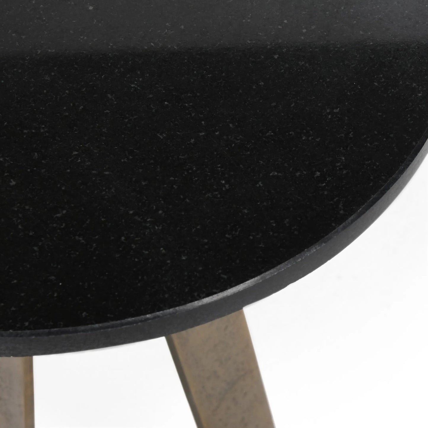 004 SI-2353707 | Closeup | Leyton Marble Accent Table by Classic Home in black, brass. Made from marble, cast aluminum in a modern style.