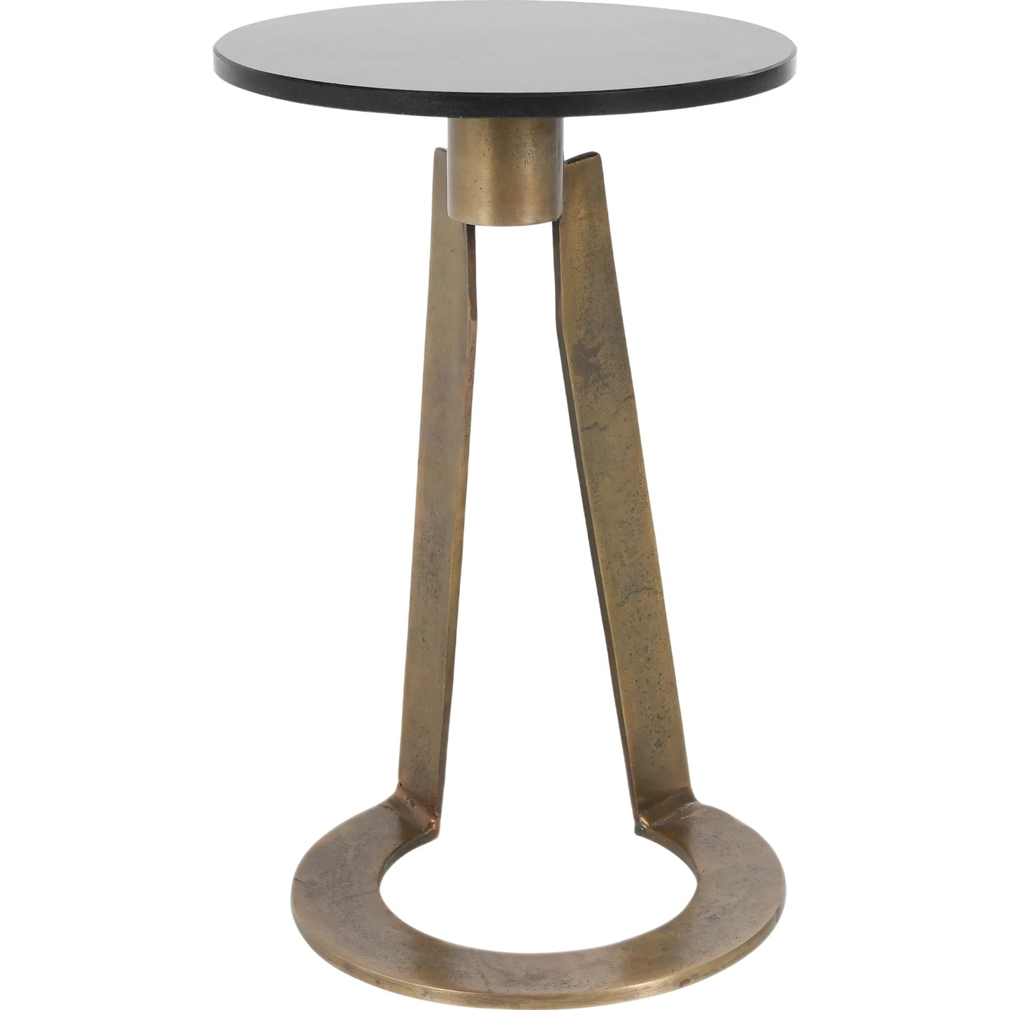001 SI-2353707 | Primary Silo | Leyton Marble Accent Table by Classic Home in black, brass. Made from marble, cast aluminum in a unique style.