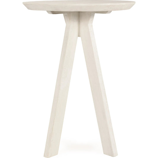 Rodrigo Round Mango Wood Bar Height Table by Classic Home in black. Made from mango wood in a modern style.