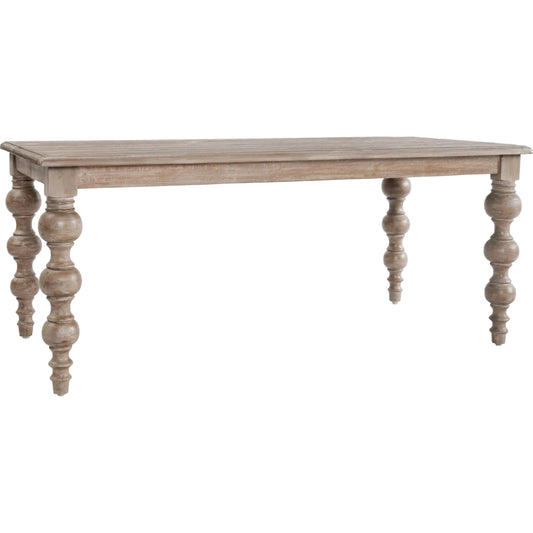 Bordeaux 72" Solid Wood Pine Dining Table by Kosas Home in natural. Made from pine wood in a transitional style.