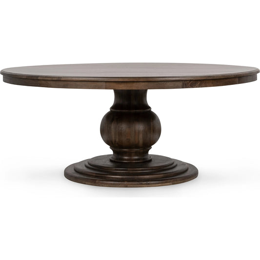 Brookside Mango Wood Round Dining Table by Classic Home. Made from mango wood in a traditional style.