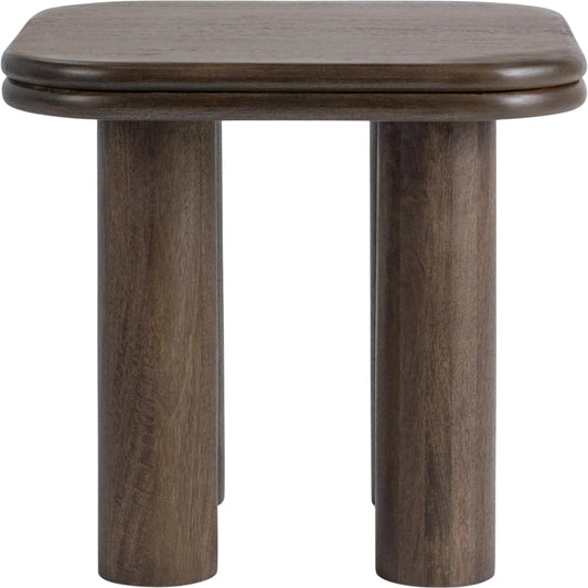 001 SI-2533195 | Primary Silo | Miranda End Table by Classic Home in cocoa brown. Made from mango wood in a unique style.