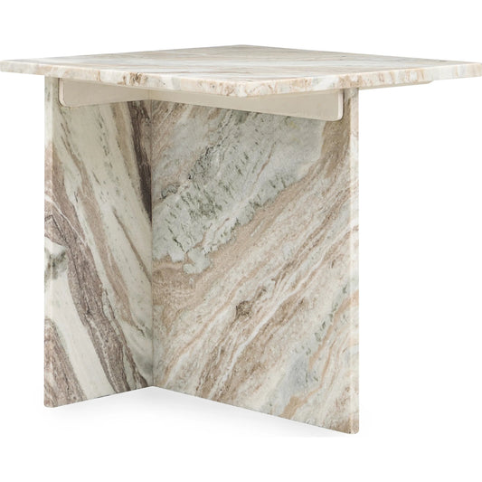 Bexly Marble End Table by Classic Home. Made from marble in a modern style.