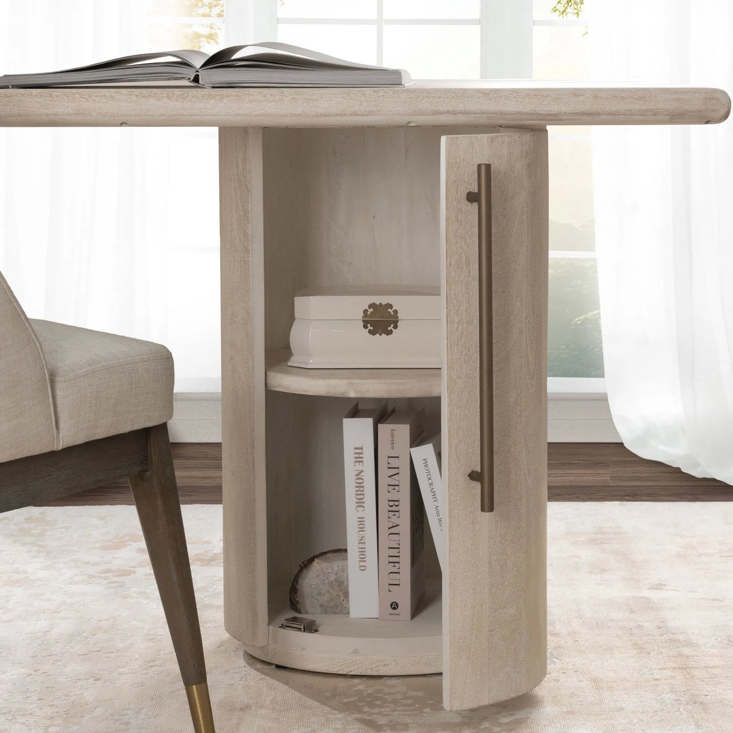 011 SI-2518818 | Lifestyle | Adir Desk by Classic Home in off white. Made from mango wood in a transitional style.