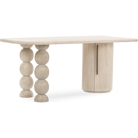 001 SI-2518818 | Primary Silo | Adir Desk by Classic Home in off white. Made from mango wood in a transitional style.