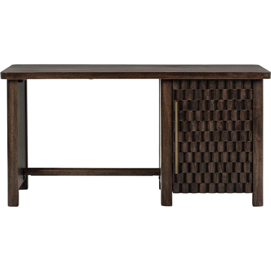 000 SI-2518822 | Primary Silo | Norwood Desk by Classic Home in bark brown. Made from mango wood in a traditional style.