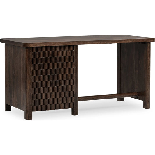 001 SI-2518822 | Primary Silo | Norwood Desk by Classic Home in bark brown. Made from mango wood in a traditional style.