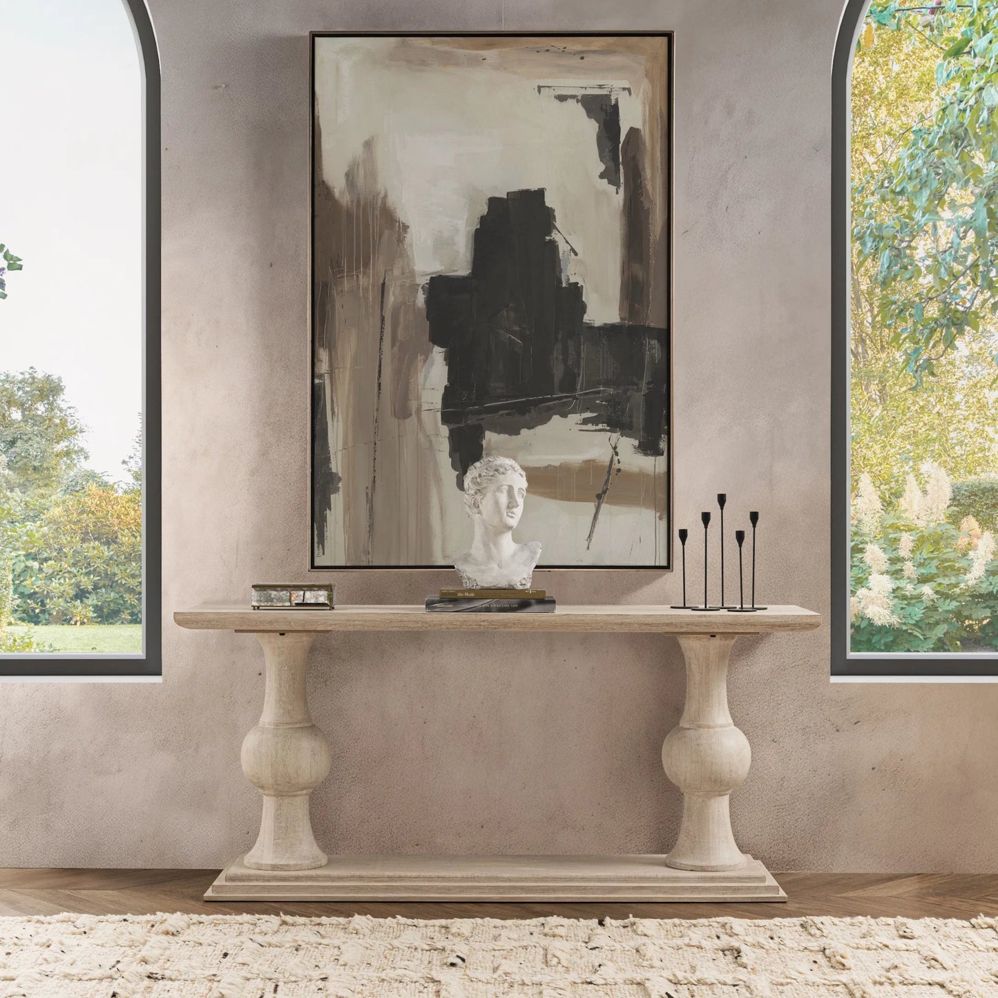 007 SI-2533202 | Lifestyle | Hera Console Table by Classic Home in creamwood. Made from mango wood in a unique style.