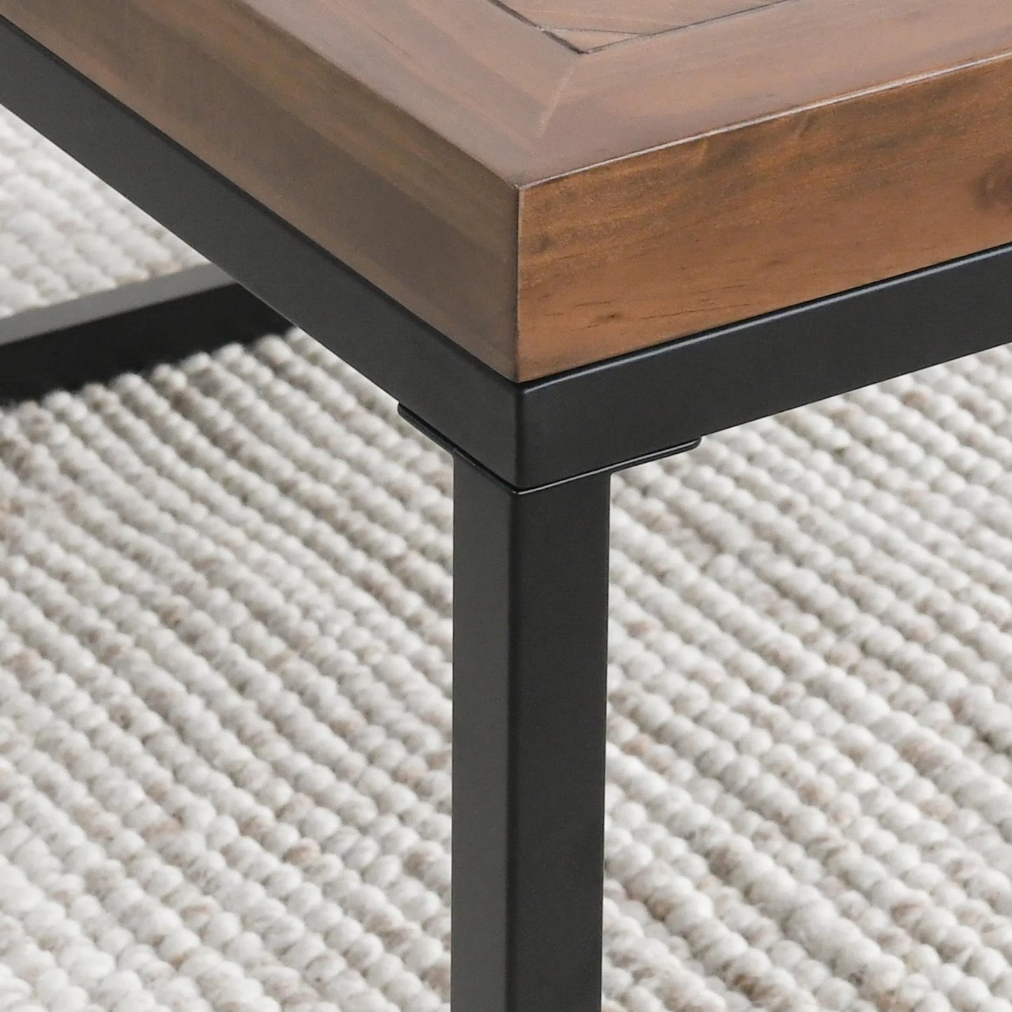 005 SI-1790068 | Closeup | Chantel Coffee Table by Kosas Home in pine. Made from pine wood in a modern style.