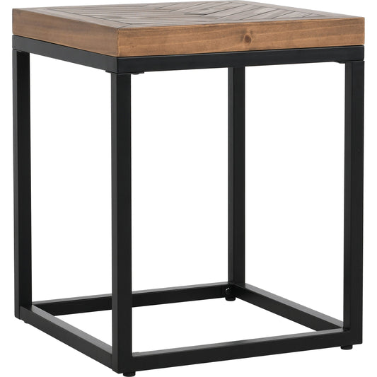Chantel End Table by Kosas Home in pine. Made from pine wood in a modern style.