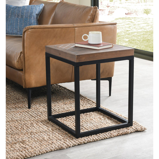 Chantel End Table by Kosas Home in pine. Made from pine wood in a modern style.