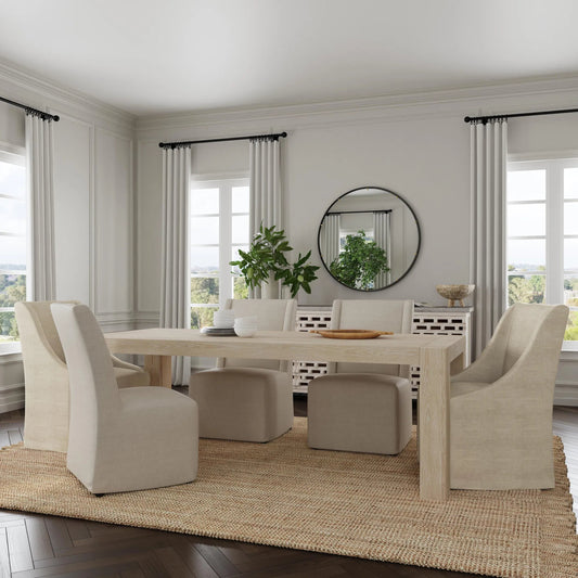 Kingston 89" Reclaimed Oak Wood Dining Table by Classic Home. Made from reclaimed oak in a transitional style.