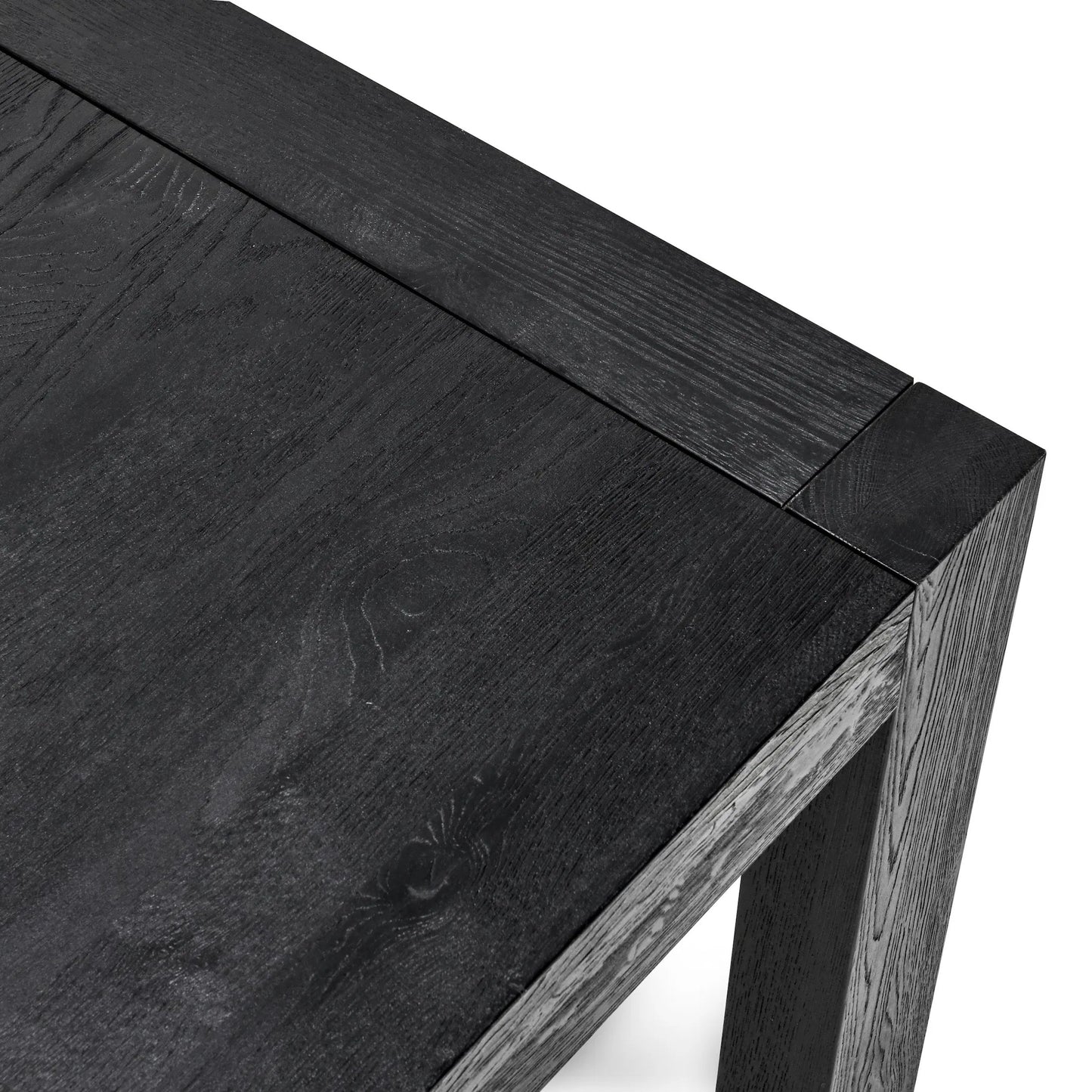 011 SI-2238825 | Closeup | Parsons 84" Oak Wood Dining Table by Kosas Home. Made from oak in a unique style.