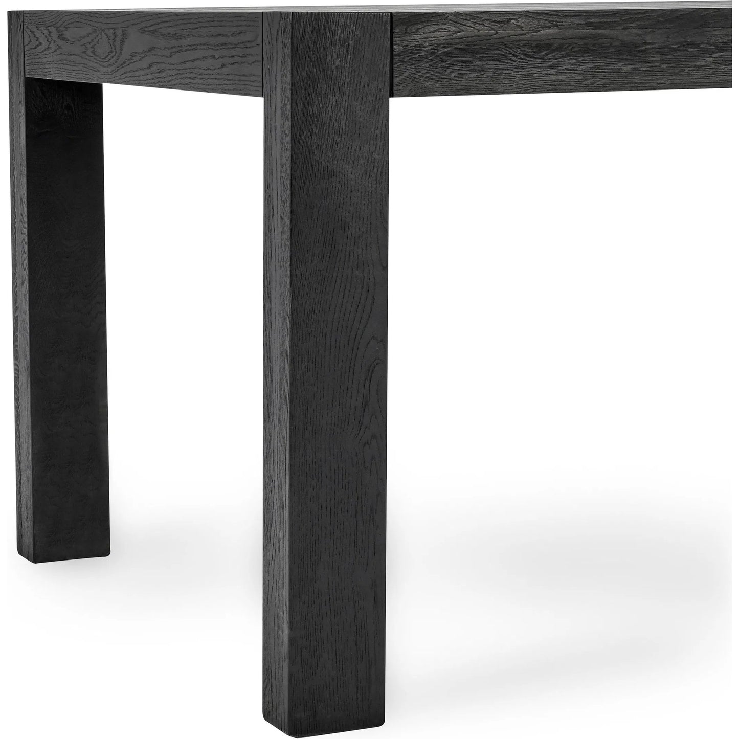 010 SI-2238825 | Closeup | Parsons 84" Oak Wood Dining Table by Kosas Home. Made from oak in a unique style.