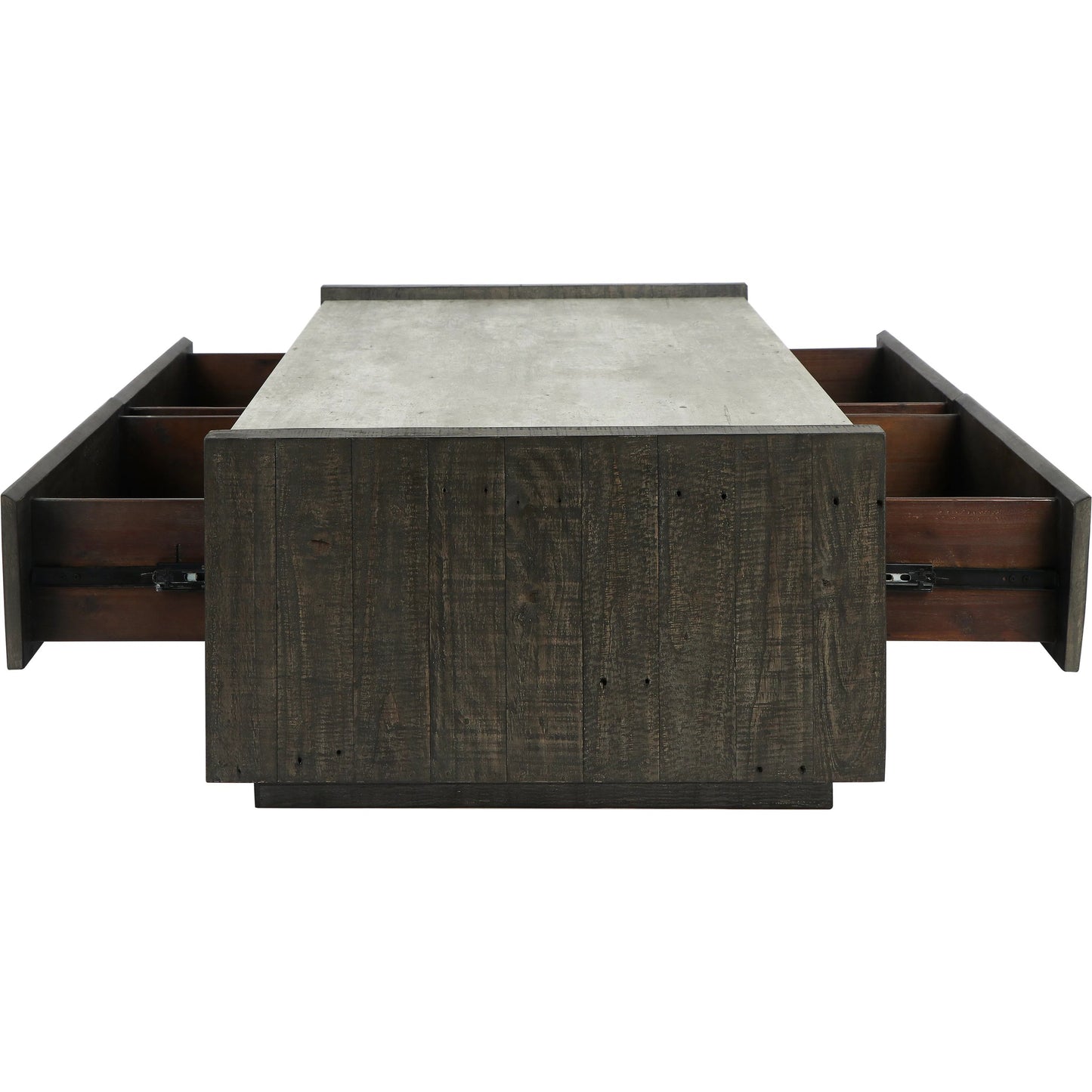 005 SI-2249235 | Additional Silo | Tori Reclaimed Wood Coffee Table by Classic Home in dark brown. Made from reclaimed pine, pallet skin in a modern style.