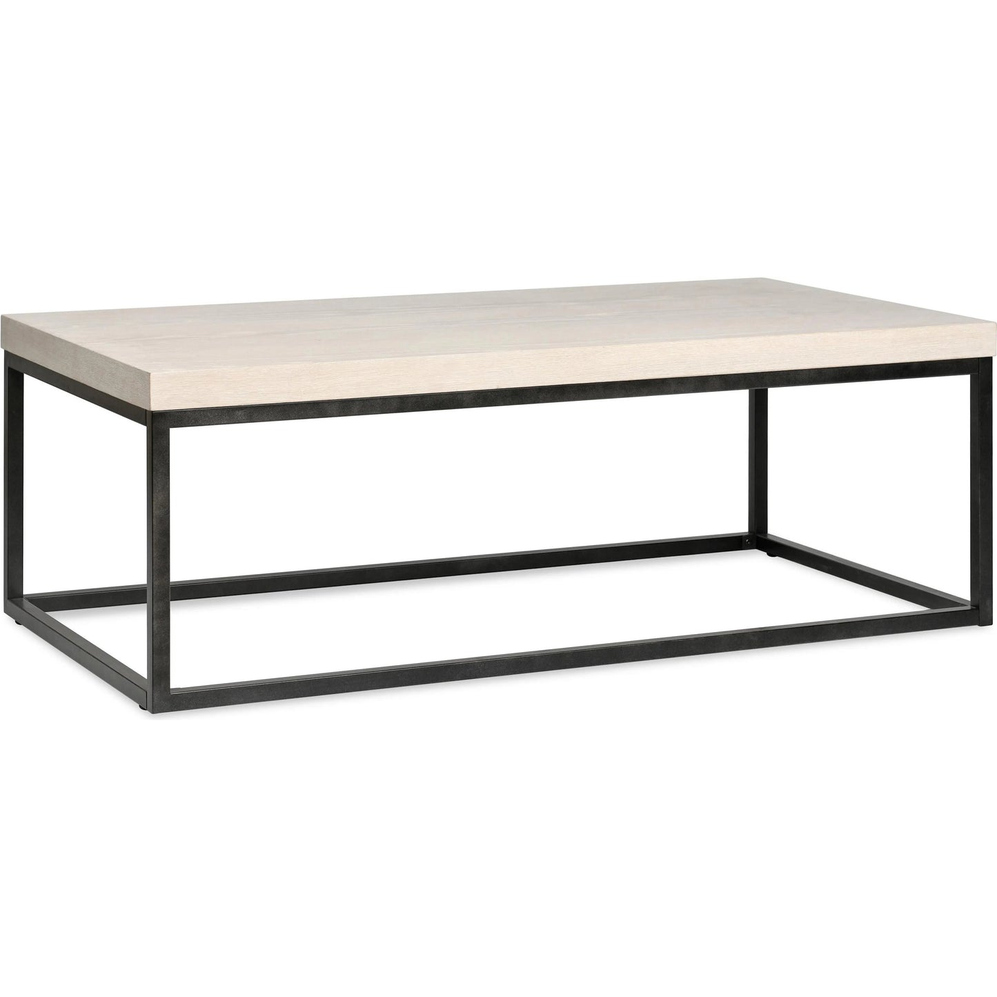 001 SI-2249239 | Primary Silo | Catta Rectangular Wood Coffee Table by Kosas Home in white, silver and white wash. Made from oak veneer, iron in a unique style.