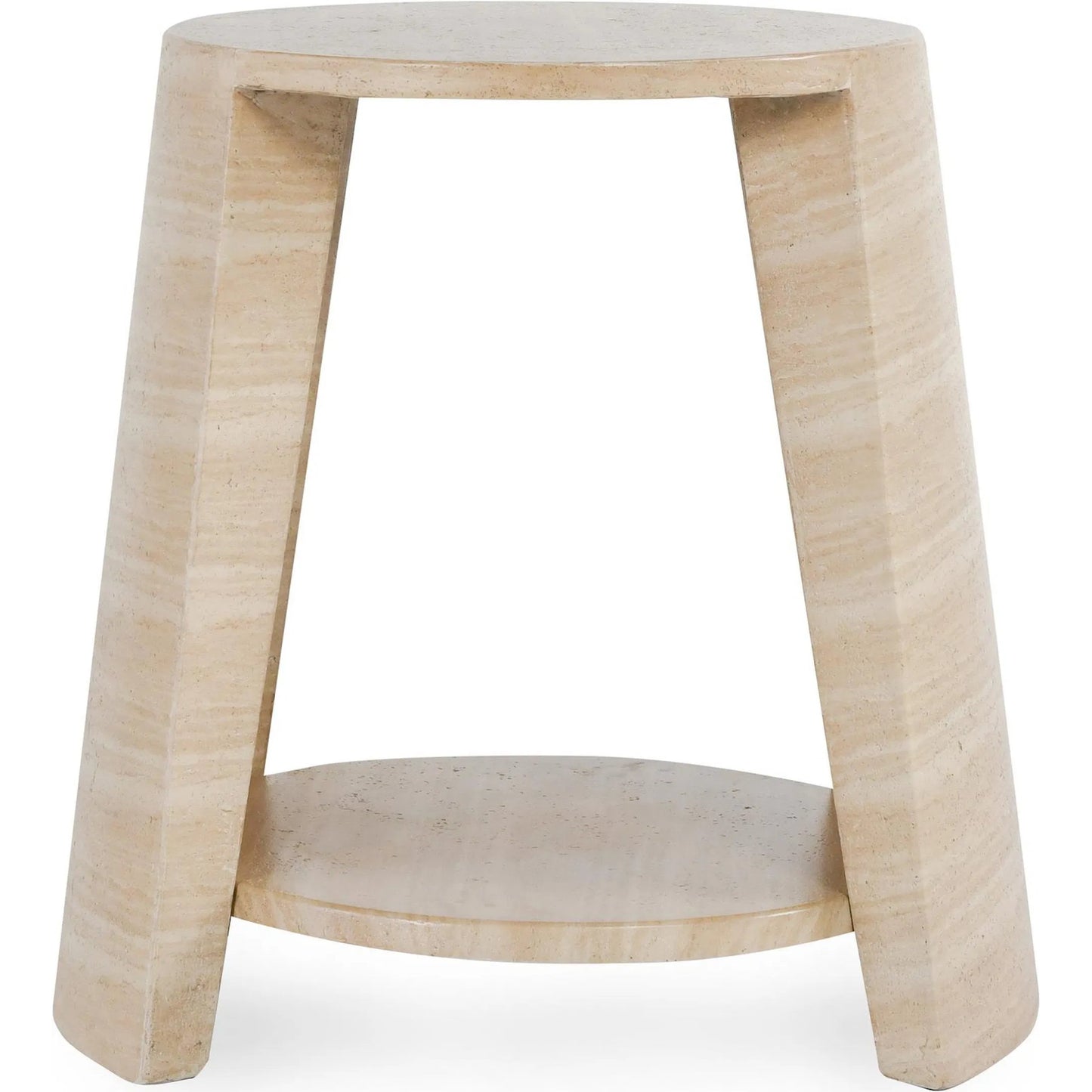 003 SI-2238831 | Additional Silo | Rosen Outdoor Round Stone End Table by Classic Home in beige. Made from glass fiber reinforced concrete stone in a transitional style.
