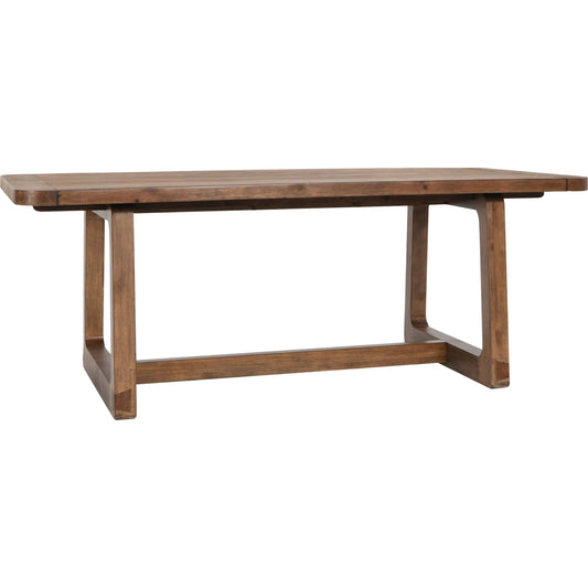 Lyra Extendable Dining Table by Classic Home in brown. Made from pine wood in a transitional style.