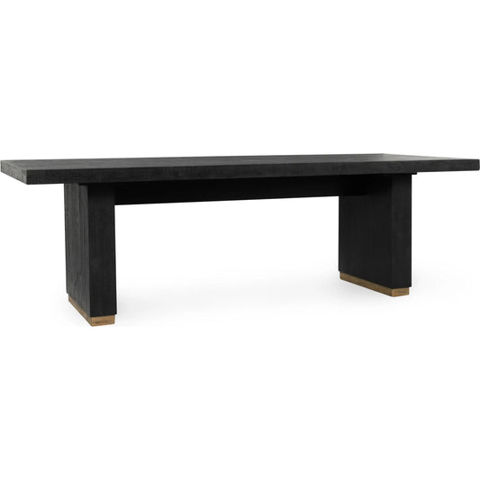 Lynx 94" Reclaimed Pine Wood Dining Table by Classic Home in white. Made from reclaimed pine in a modern style.